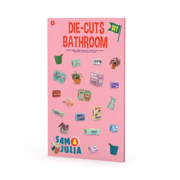 Die-Cuts Bathroom - Badezimmer Stanzbögen zur Deko