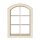 Holzfenster mit Rahmen und Sprossen 75 x 100 mm