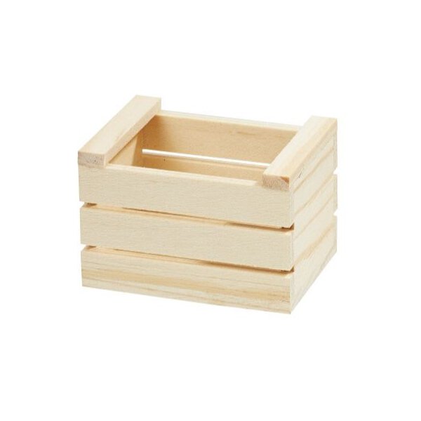 Mini Holzkiste 5,1 x 3,7 x 3,5 cm
