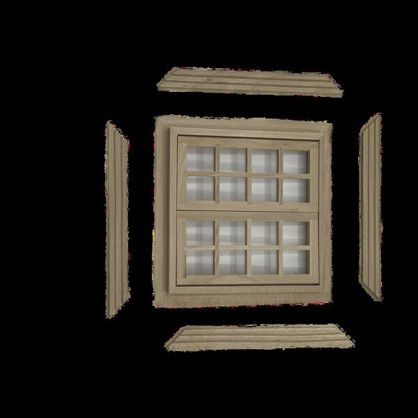 Klappfenster 106 x 106mm - (hochwertig)