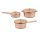 Topfset 18 - 30 mm -  3 teilig - Kupferfarben