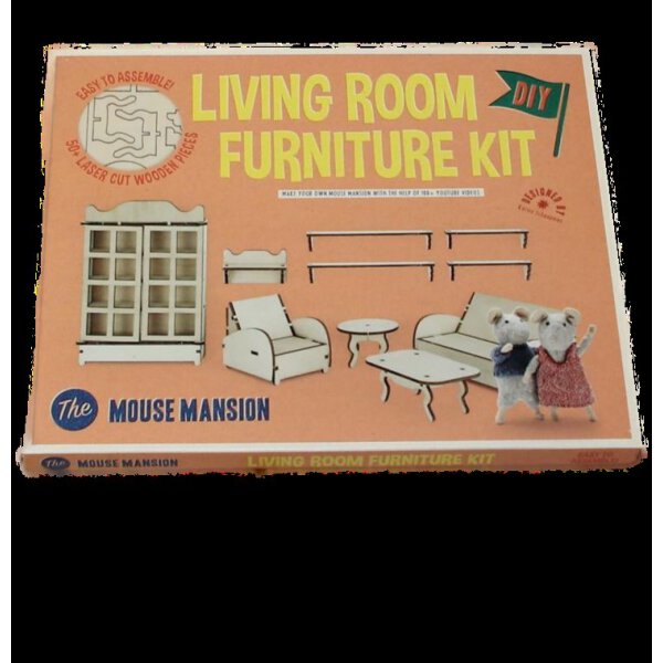 Bastelset Möbel  "Wohnzimmer"