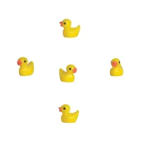 Dekokleinteile Minis - 5 x Badeenten (Tiny Ducks)