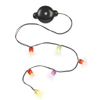 Mini-LED Lichterkette, 6 Lampen 50 cm, bunt m. 2 Batterien